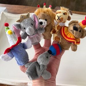 Vintage Restoration Hardware Murdock & Ross Finger Puppets Set of 6